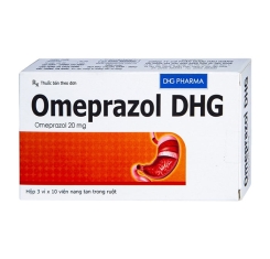 Thuốc trị đau dạ dày Omeprazol DHG 20mg 