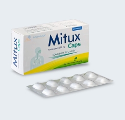 Thuốc Mitux Caps® 200mg | Acetylcysteine |【Hộp 60 viên】